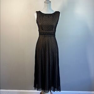 Positive Attitude Sleeveless Beaded Neckline Dress Size 6